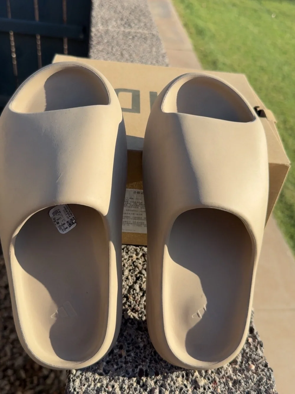 adidas Yeezy Slide — Light Sand/Taupe Women's Slip-On Sandal